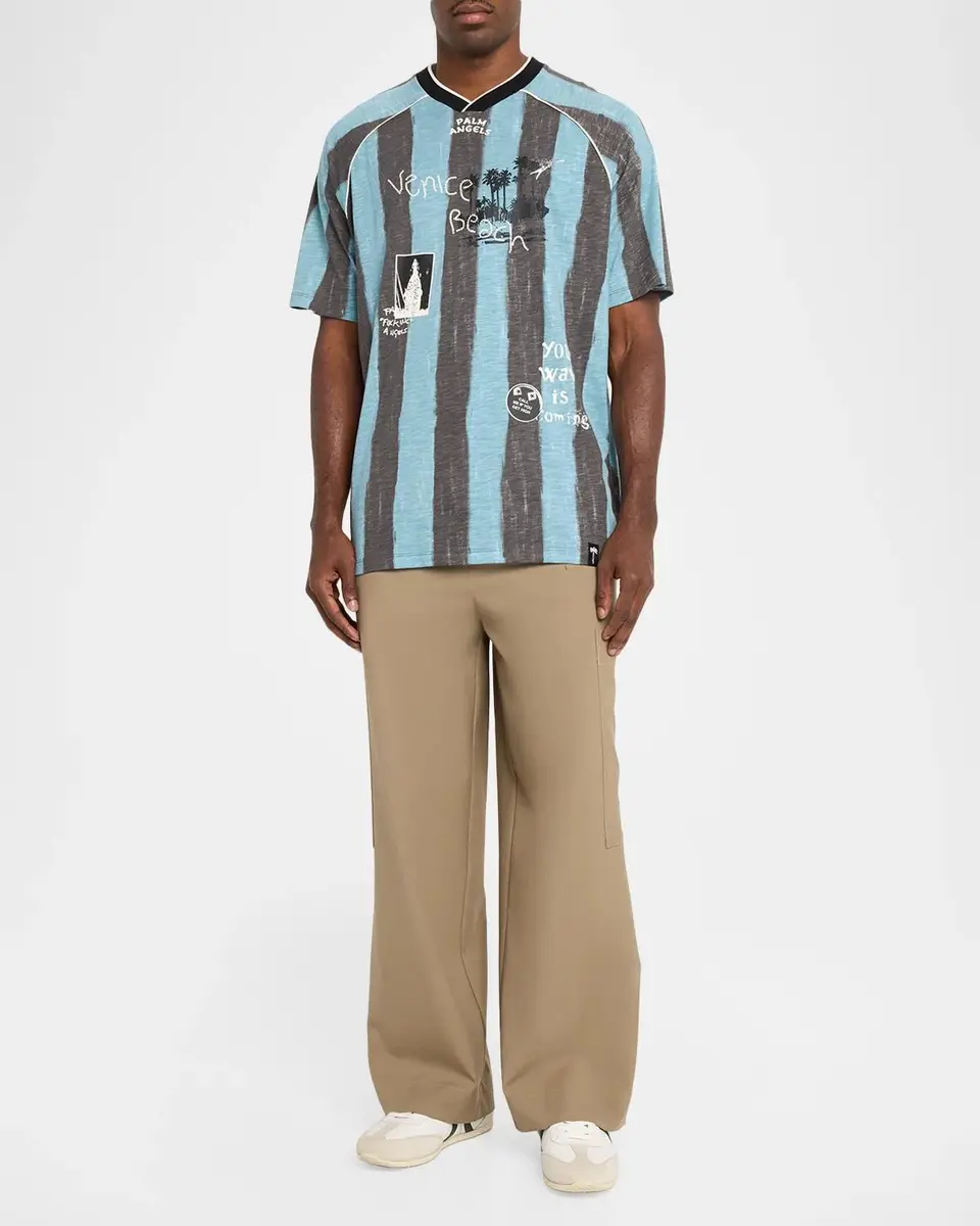 Palm Angels Men's Graphic Cotton T-Shirt | Thumbnail 2