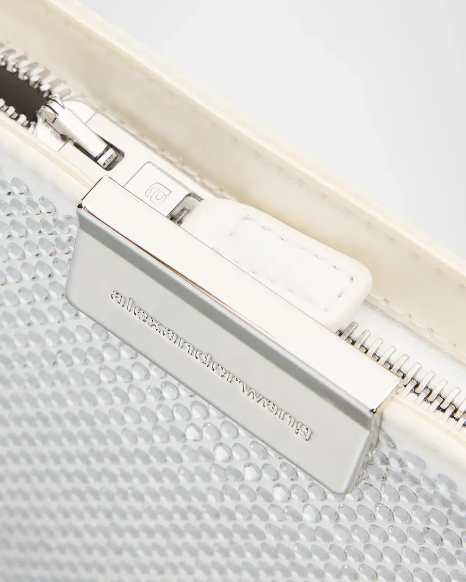 Alexander Wang Siren Crystal Satin Pochette | Thumbnail 4