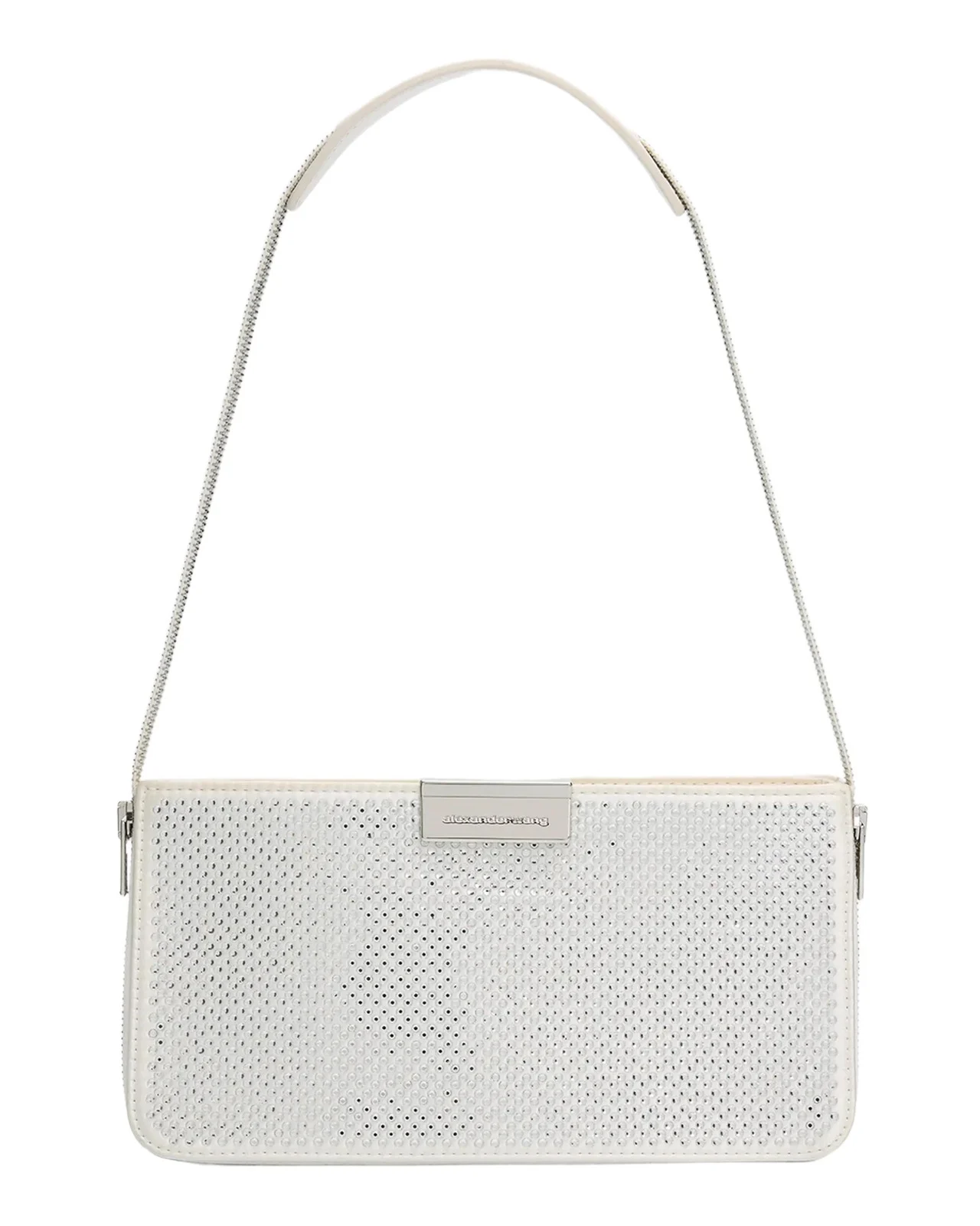 Alexander Wang Siren Crystal Satin Pochette