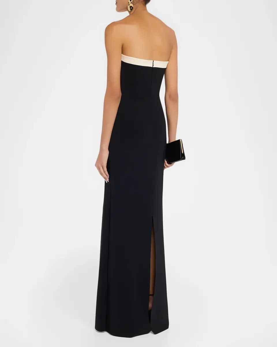 Chiara Boni La Petite Robe Strapless Sweetheart Rosette Gown | Thumbnail 3 Chiara Boni La Petite Robe Strapless Sweetheart Rosette Gown | Thumbnail 3