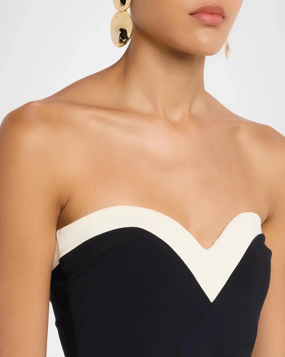 Chiara Boni La Petite Robe Strapless Sweetheart Rosette Gown | Thumbnail 5 Chiara Boni La Petite Robe Strapless Sweetheart Rosette Gown | Thumbnail 5