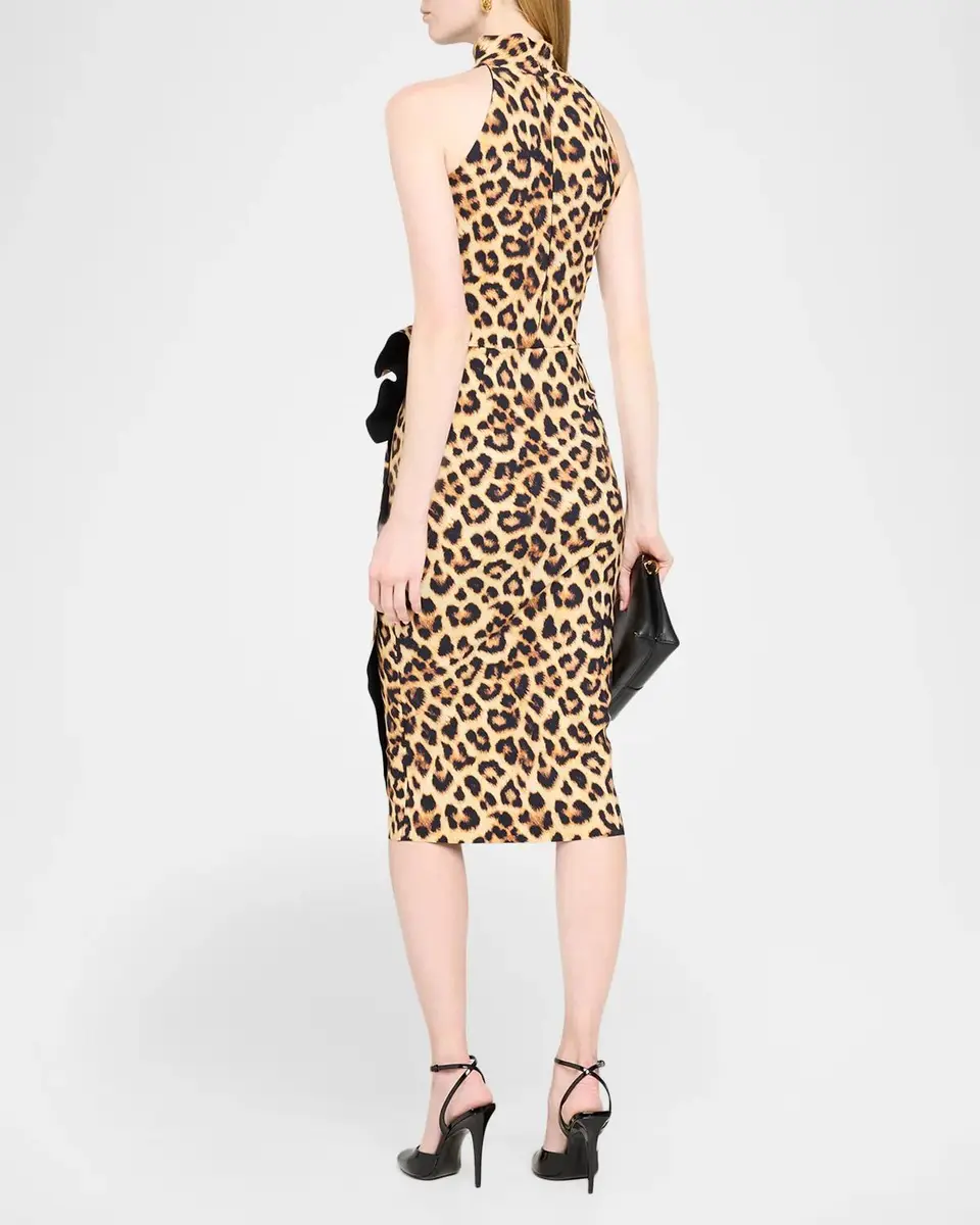 Chiara Boni La Petite Robe Draped Painterly Floral Dress | Thumbnail 3 Chiara Boni La Petite Robe Draped Painterly Floral Dress | Thumbnail 3