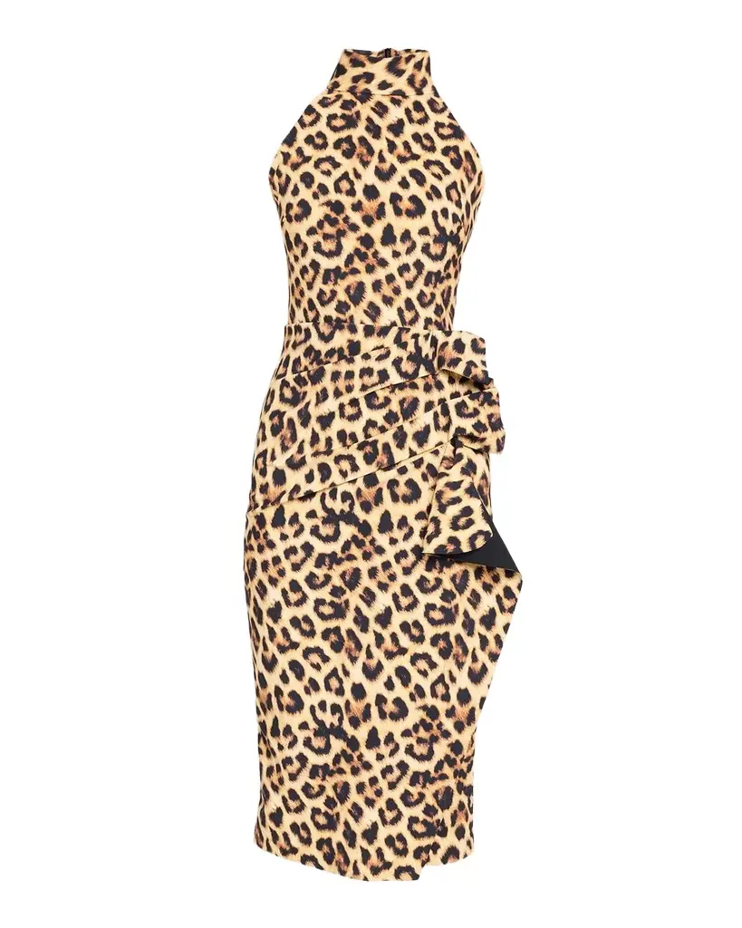 Chiara Boni La Petite Robe Draped Painterly Floral Dress