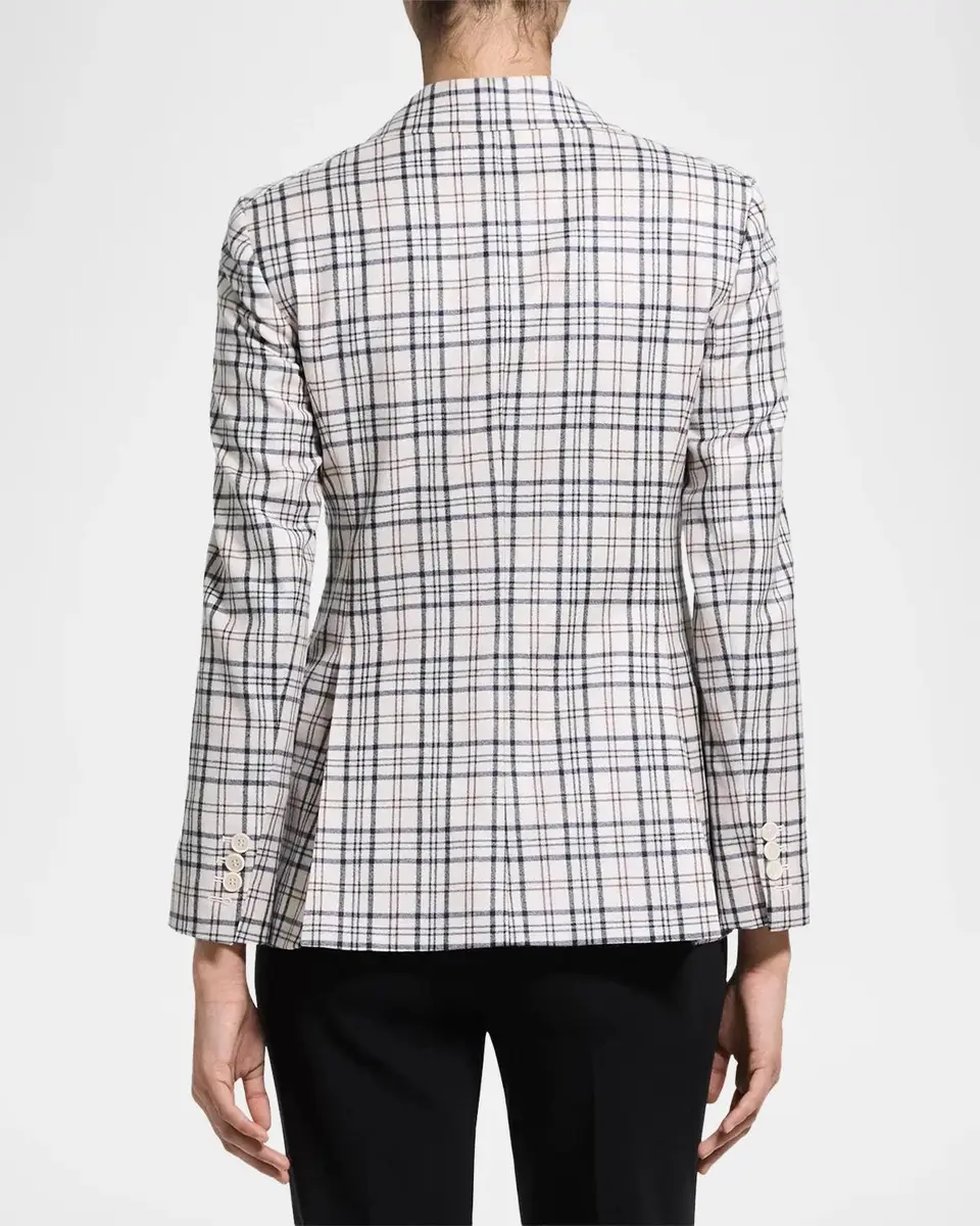 Theory Lynnia Plaid Wool Blazer | Thumbnail 3 Theory Lynnia Plaid Wool Blazer | Thumbnail 3