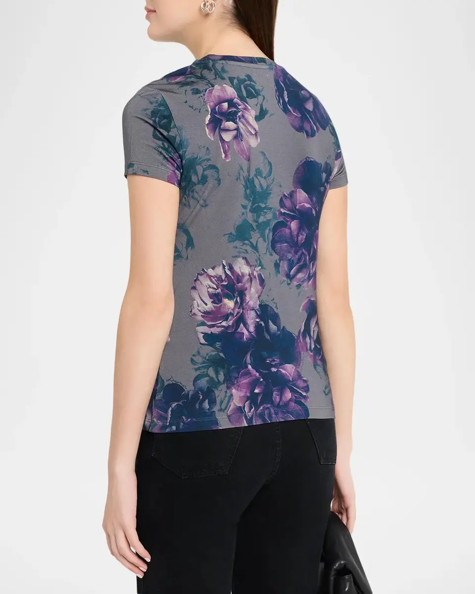 L'Agence Ressi Fitted Crewneck T-Shirt | Thumbnail 3 L'Agence Ressi Fitted Crewneck T-Shirt | Thumbnail 3