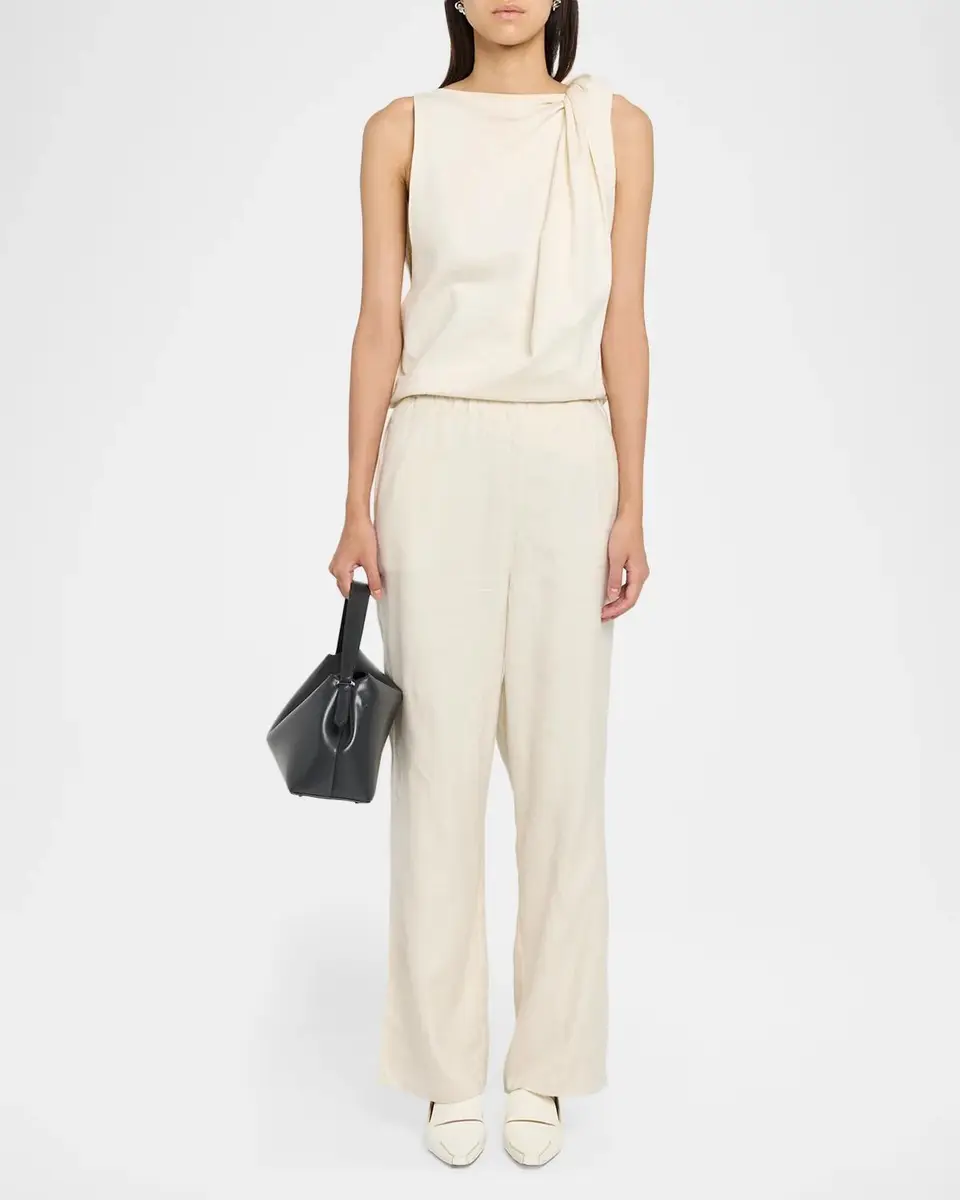 TOTEME Monogram Flannel Straight-Leg Trousers | Thumbnail 2 TOTEME Monogram Flannel Straight-Leg Trousers | Thumbnail 2