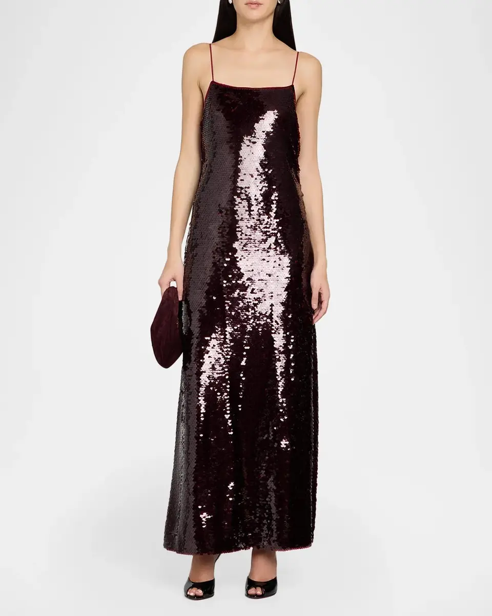 Alberta Ferretti Sequined Maxi Slip Dress | Thumbnail 2 Alberta Ferretti Sequined Maxi Slip Dress | Thumbnail 2