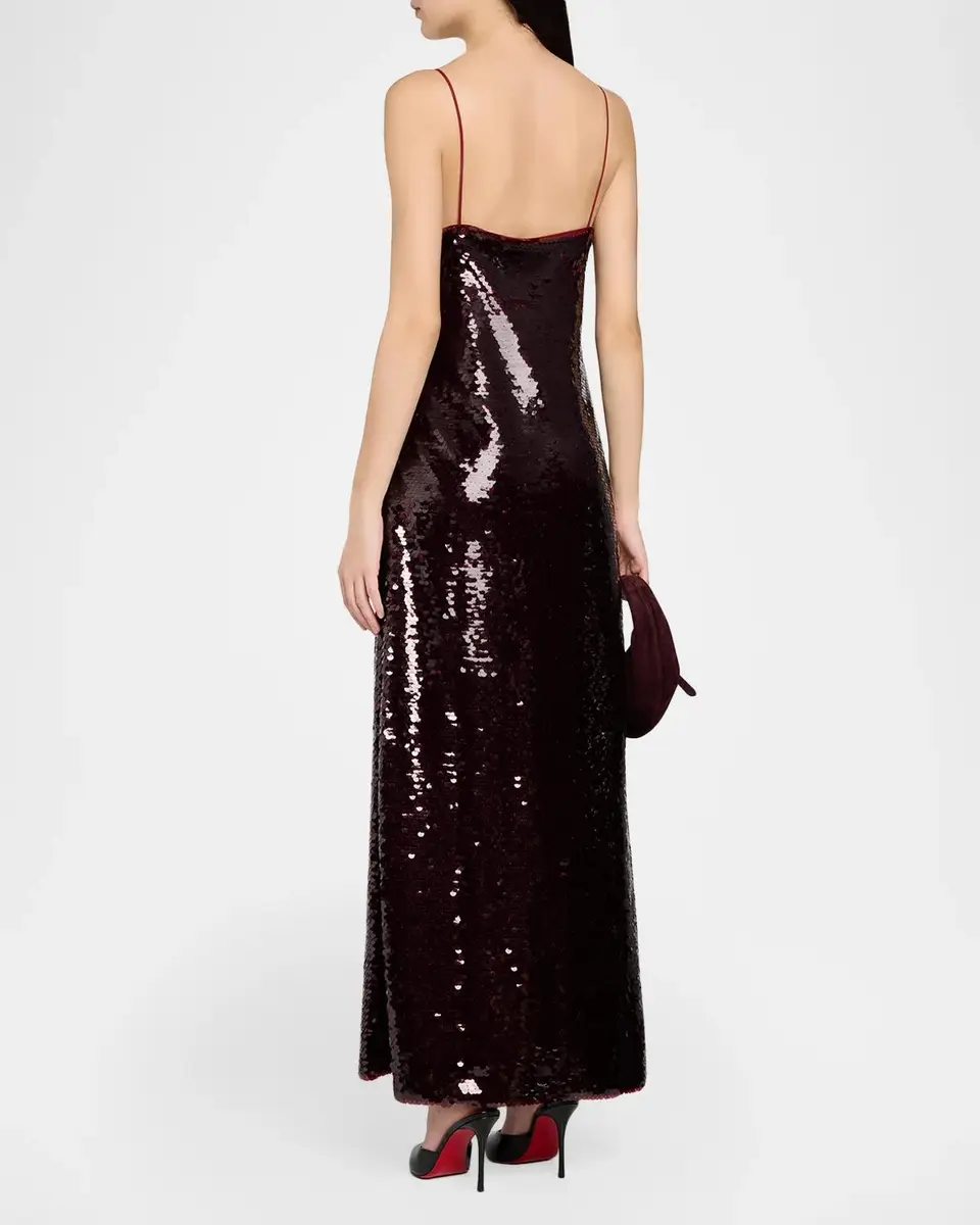 Alberta Ferretti Sequined Maxi Slip Dress | Thumbnail 3 Alberta Ferretti Sequined Maxi Slip Dress | Thumbnail 3