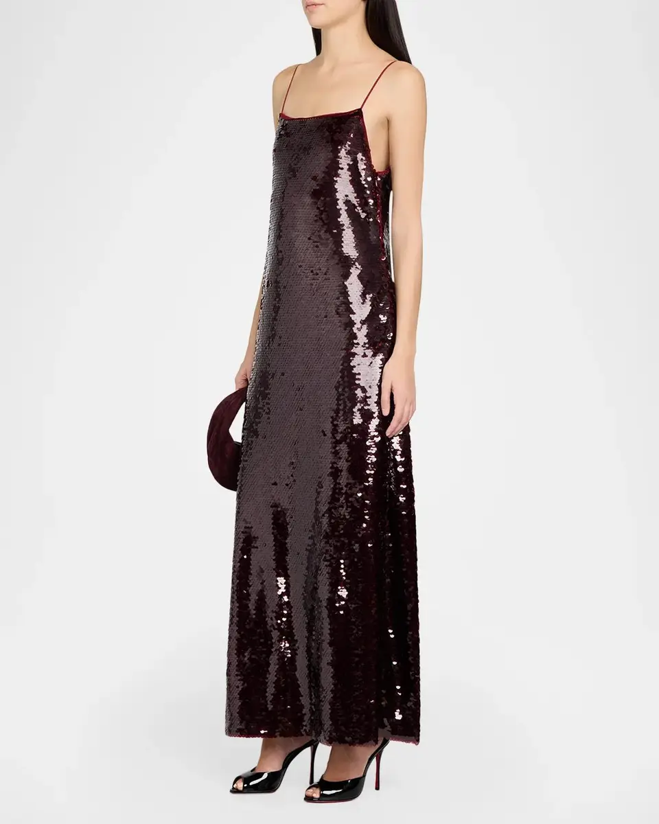 Alberta Ferretti Sequined Maxi Slip Dress | Thumbnail 4 Alberta Ferretti Sequined Maxi Slip Dress | Thumbnail 4