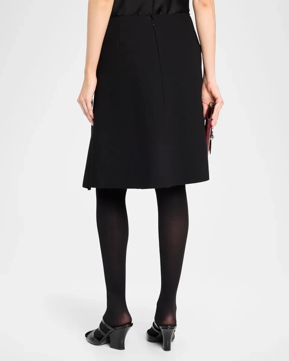 TOTEME Short Slit Scuba Skirt | Thumbnail 3 TOTEME Short Slit Scuba Skirt | Thumbnail 3