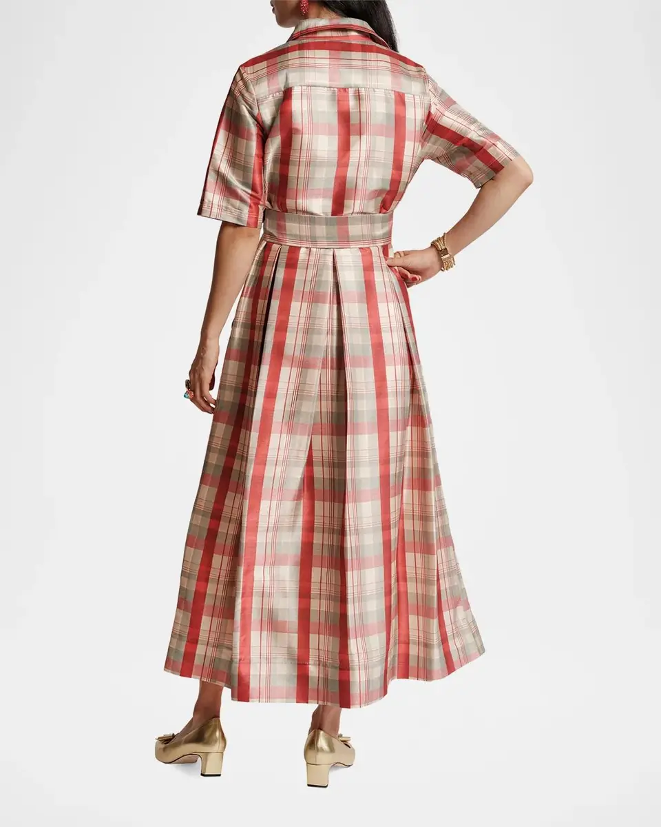 Frances Valentine Bella Plaid Belted Maxi Dress | Thumbnail 3 Frances Valentine Bella Plaid Belted Maxi Dress | Thumbnail 3