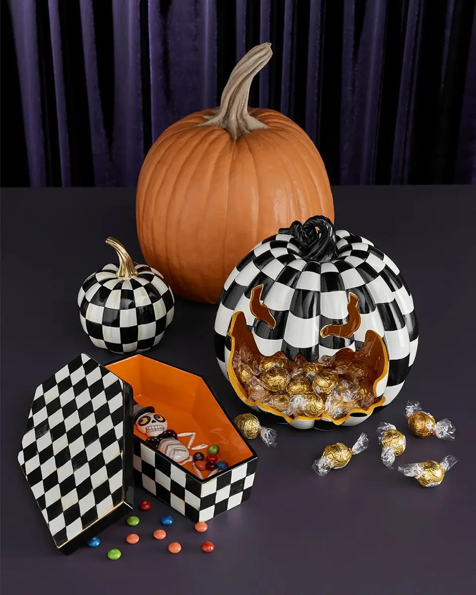 MacKenzie-Childs Large Harvest Glow Patchwork Pumpkin | Thumbnail 3 MacKenzie-Childs Large Harvest Glow Patchwork Pumpkin | Thumbnail 3