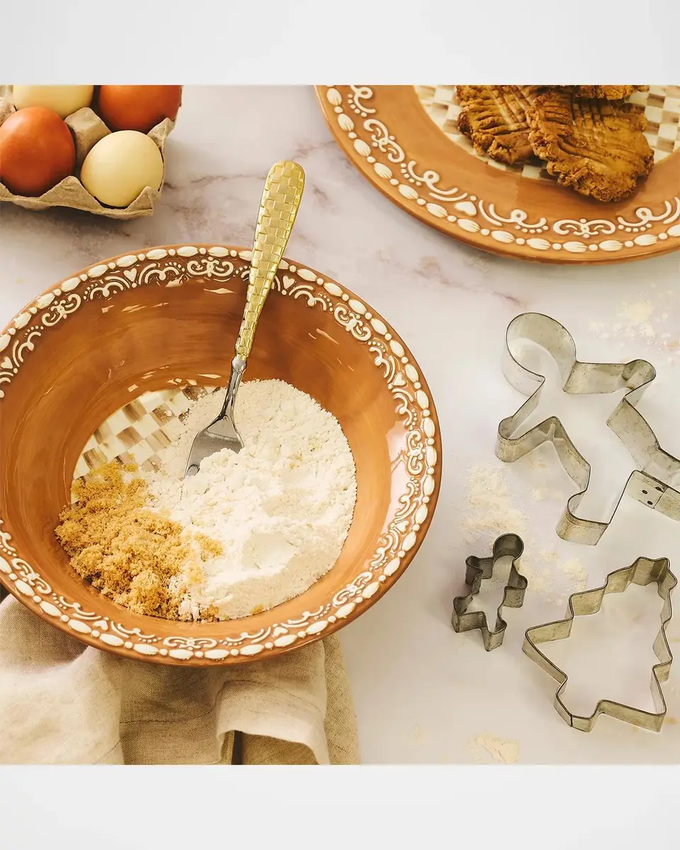 MacKenzie-Childs Mocha Check Gingerbread Cookie Tray | Thumbnail 3 MacKenzie-Childs Mocha Check Gingerbread Cookie Tray | Thumbnail 3