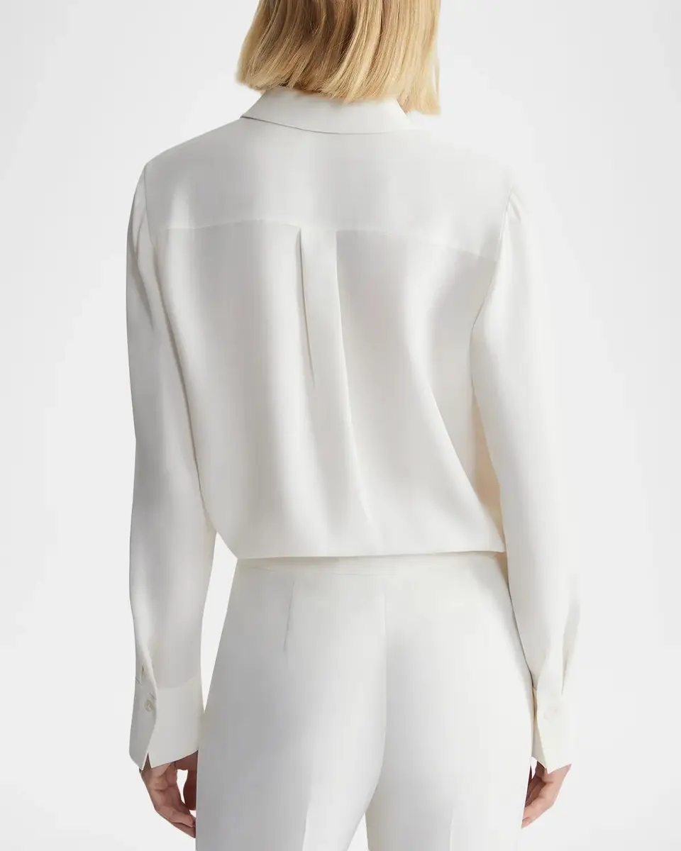 Lafayette 148 New York Scottie Silk Georgette Blouse | Thumbnail 3 Lafayette 148 New York Scottie Silk Georgette Blouse | Thumbnail 3