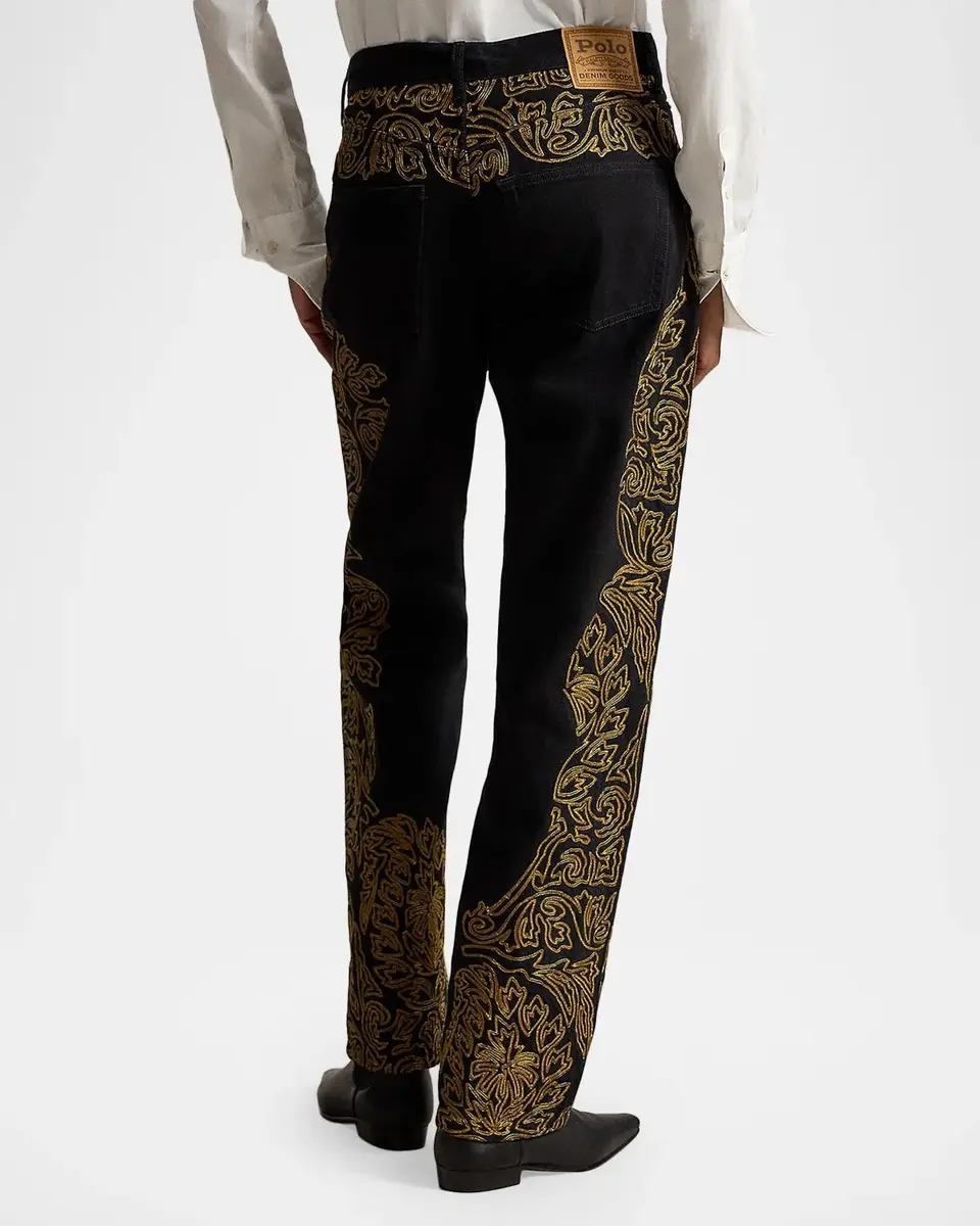 Ralph Lauren Soutache Relaxed Straight Jean | Thumbnail 3 Ralph Lauren Soutache Relaxed Straight Jean | Thumbnail 3