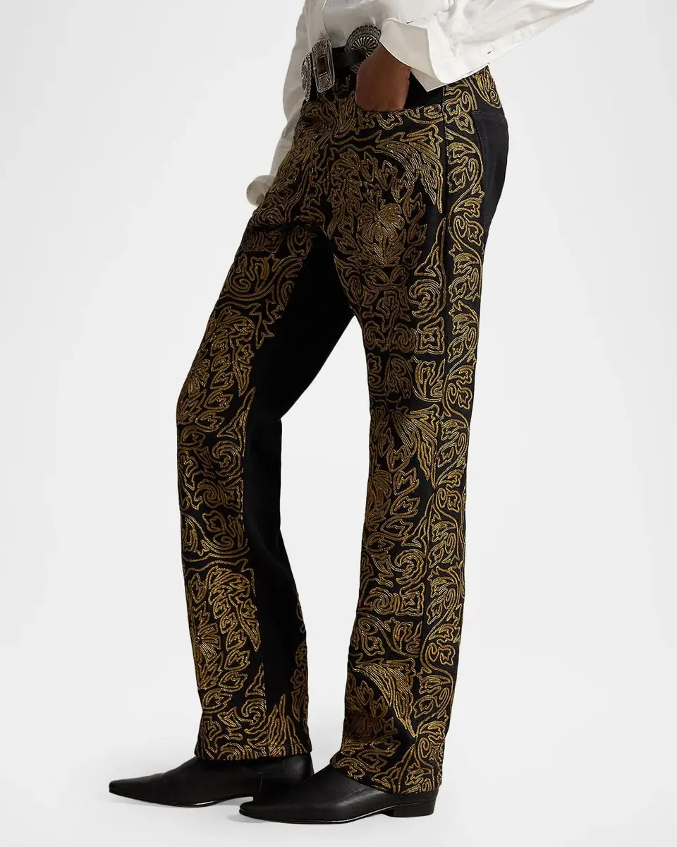 Ralph Lauren Soutache Relaxed Straight Jean | Thumbnail 6 Ralph Lauren Soutache Relaxed Straight Jean | Thumbnail 6