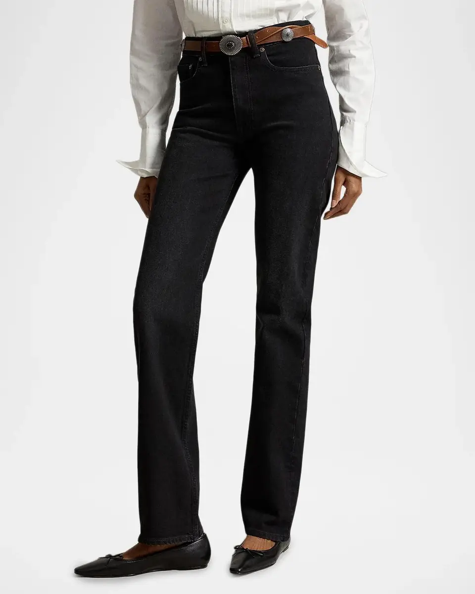 Ralph Lauren High-Rise Relaxed Straight-Leg Jeans | Thumbnail 4 Ralph Lauren High-Rise Relaxed Straight-Leg Jeans | Thumbnail 4