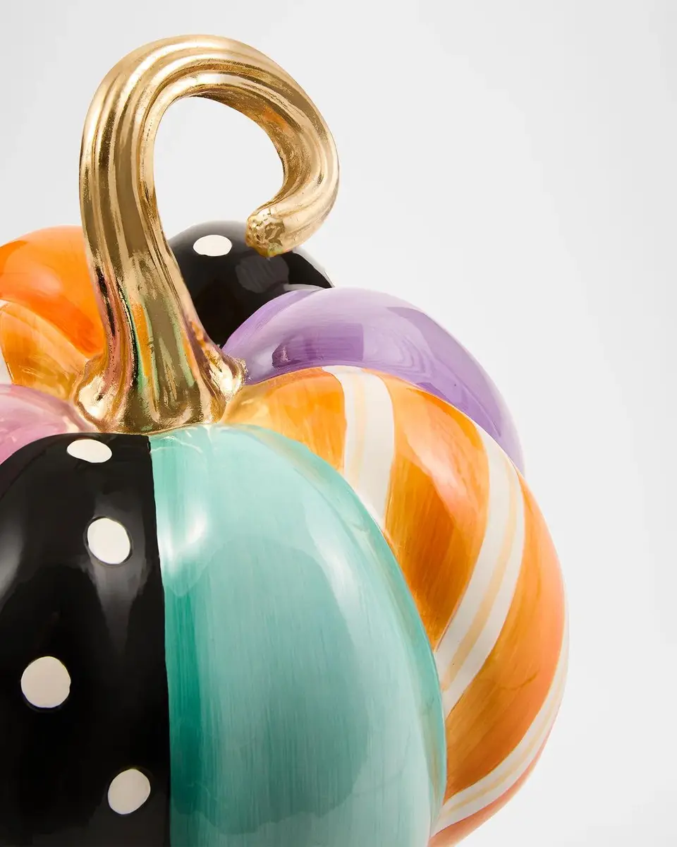 MacKenzie-Childs Medium Whimsy Patchwork Pumpkin | Thumbnail 2 MacKenzie-Childs Medium Whimsy Patchwork Pumpkin | Thumbnail 2