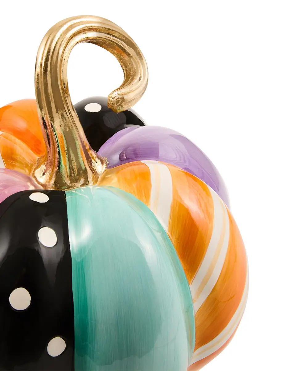 MacKenzie-Childs Medium Whimsy Patchwork Pumpkin | Thumbnail 4 MacKenzie-Childs Medium Whimsy Patchwork Pumpkin | Thumbnail 4