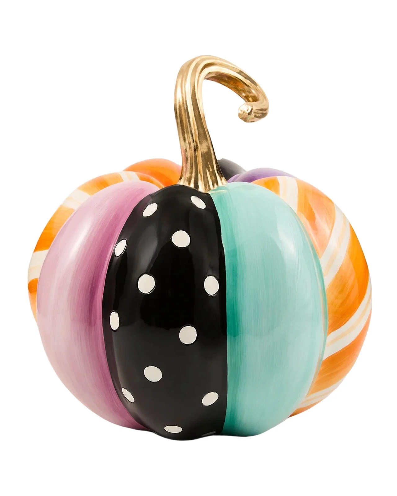 MacKenzie-Childs Medium Whimsy Patchwork Pumpkin
