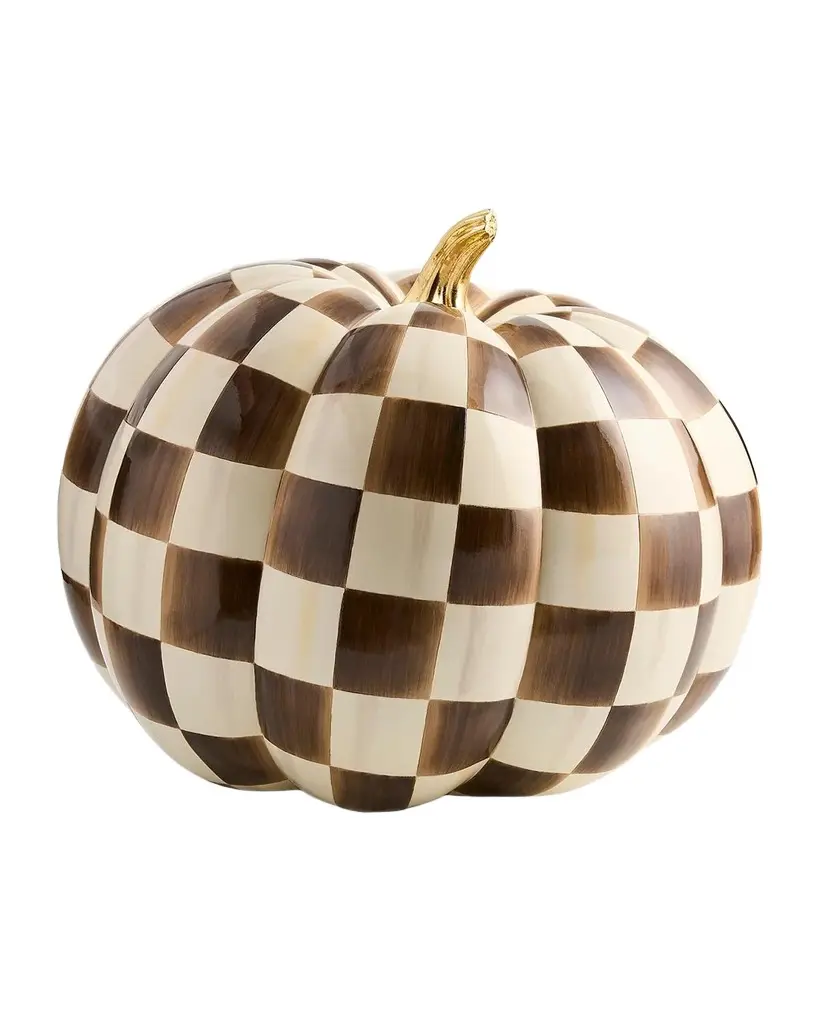Jumbo Chocolate Check Resin Pumpkin Jumbo Chocolate Check Resin Pumpkin
