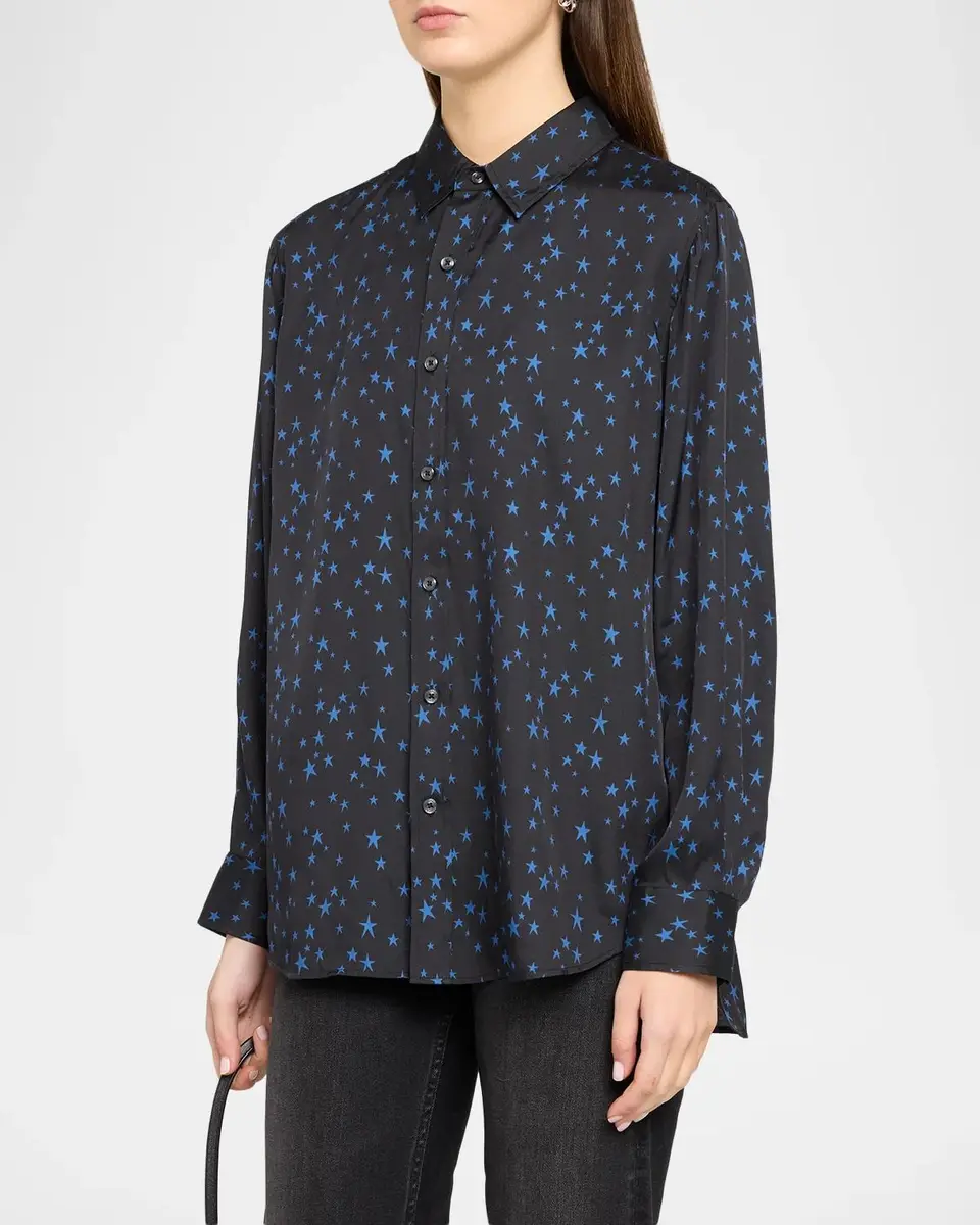 Mother The Bestie Silk-Blend Shirt | Thumbnail 4 Mother The Bestie Silk-Blend Shirt | Thumbnail 4