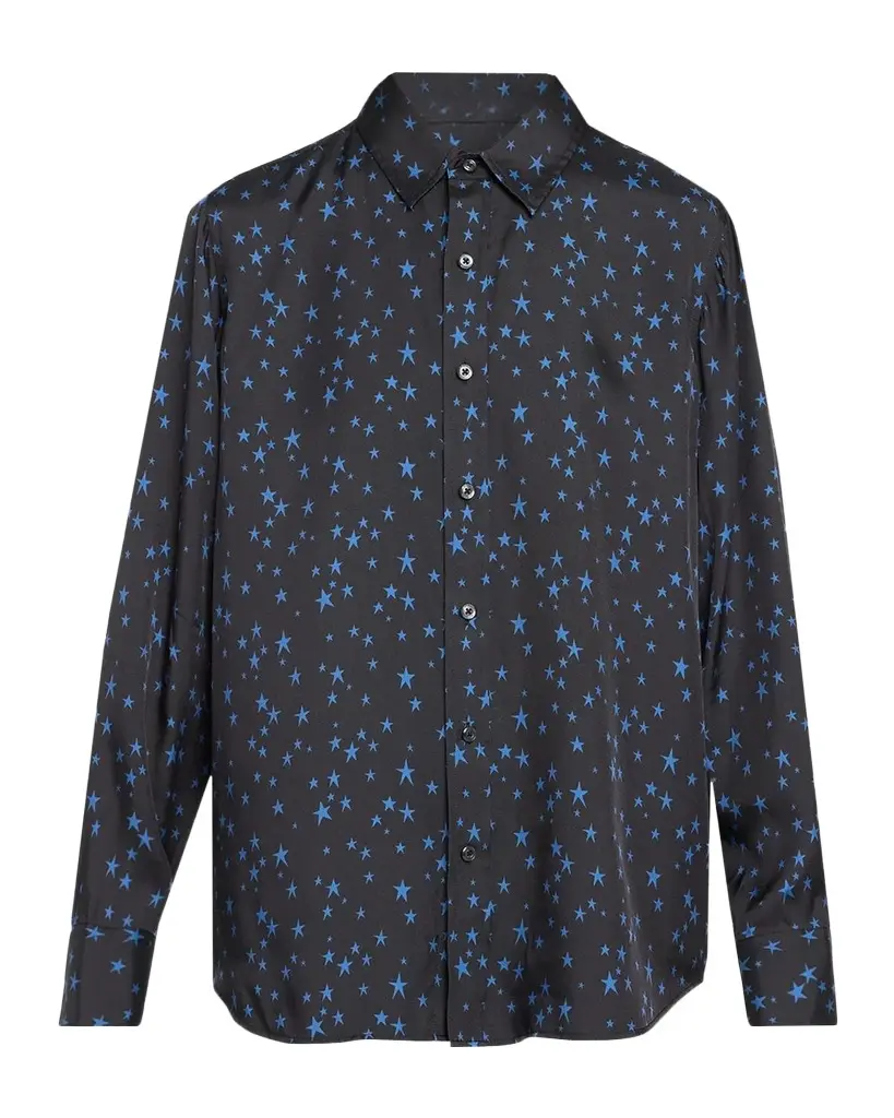 Mother The Bestie Silk-Blend Shirt