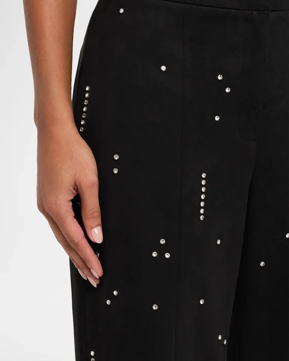 Elie Tahari The Amara Rhinestone Straight-Leg Pants | Thumbnail 5