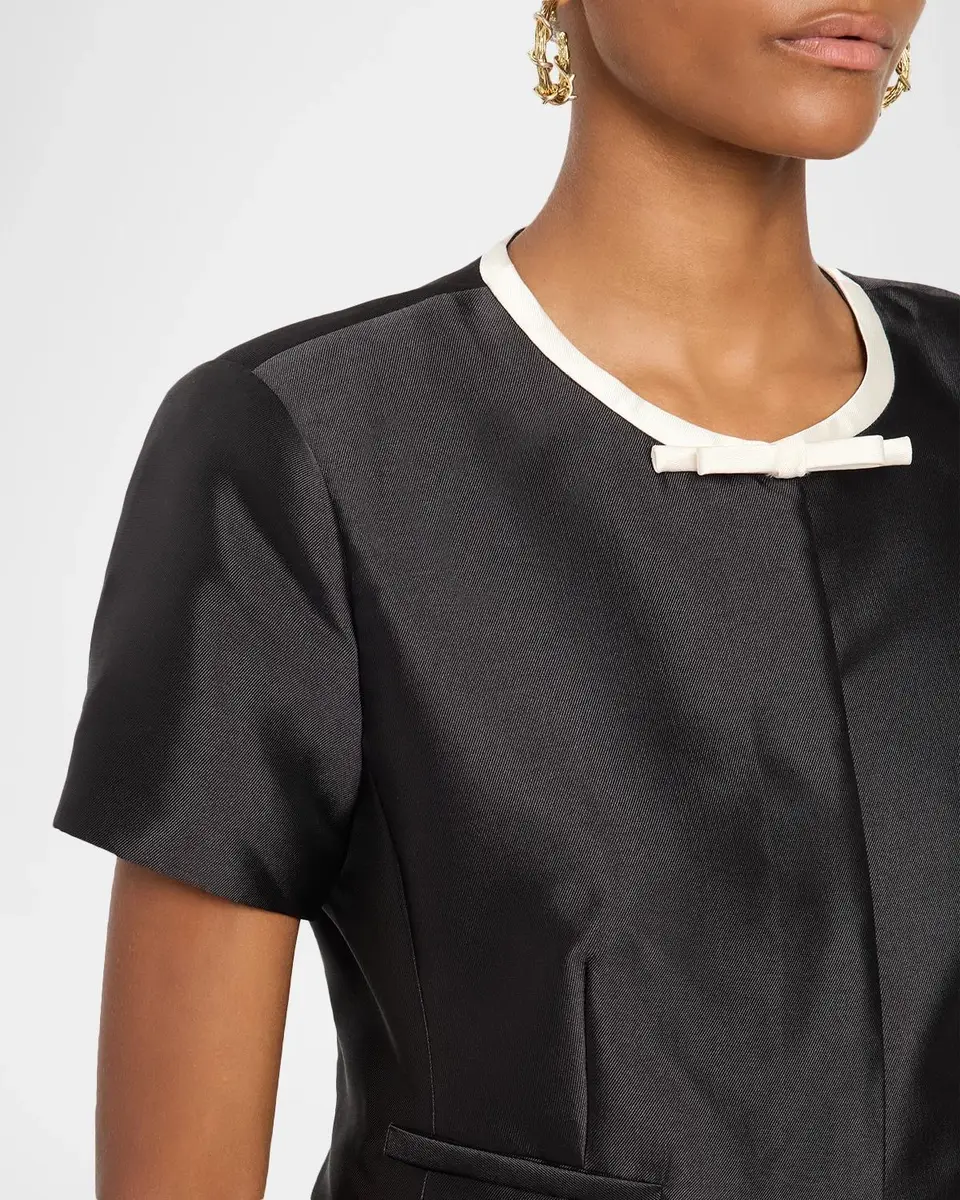 Simkhai Naelle Short-Sleeve Satin Top | Thumbnail 5 Simkhai Naelle Short-Sleeve Satin Top | Thumbnail 5