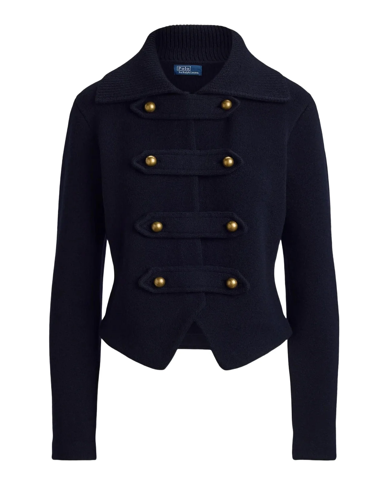 Polo Ralph Lauren Double-Breasted Wool-Blend Knit Jacket