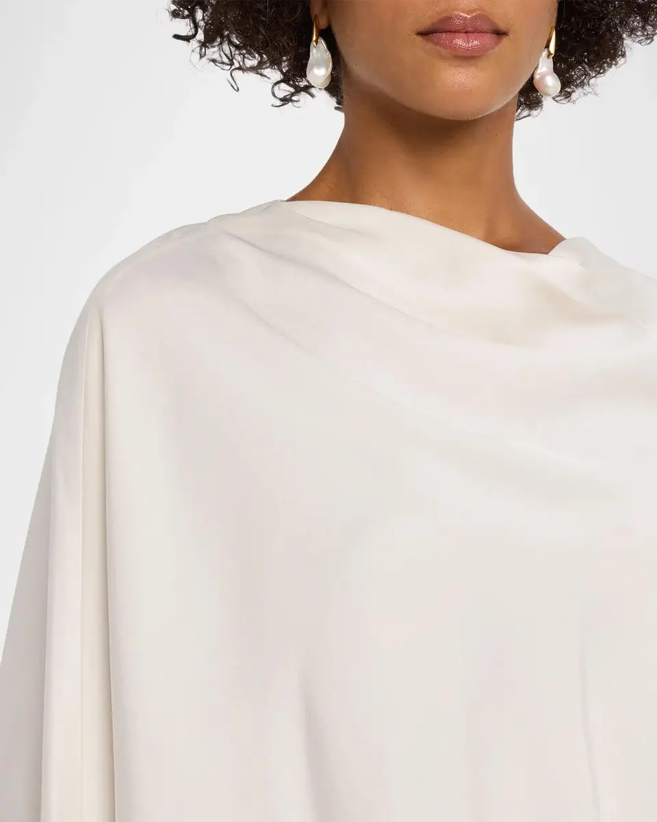 Simkhai Bearitz Draped Cowl-Neck Satin Top | Thumbnail 5 Simkhai Bearitz Draped Cowl-Neck Satin Top | Thumbnail 5