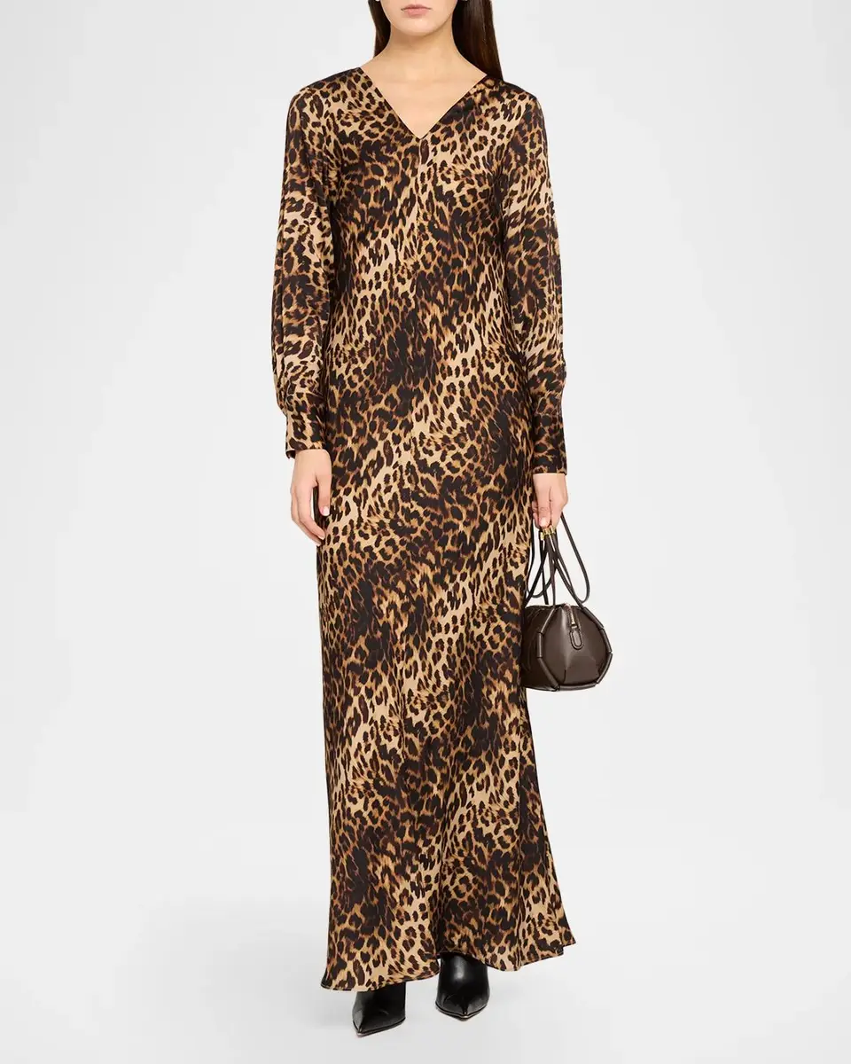 Elie Tahari Lauren Leopard Print Silk-Blend Dress | Thumbnail 2 Elie Tahari Lauren Leopard Print Silk-Blend Dress | Thumbnail 2