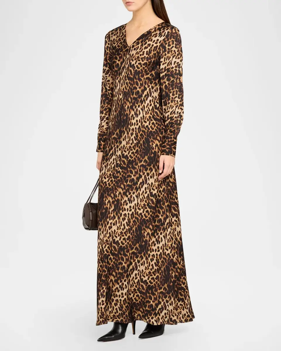 Elie Tahari Lauren Leopard Print Silk-Blend Dress | Thumbnail 4 Elie Tahari Lauren Leopard Print Silk-Blend Dress | Thumbnail 4