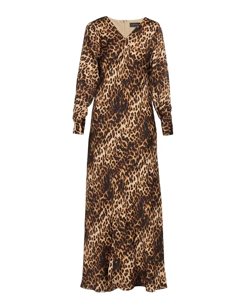 Lauren Leopard Print Silk-Blend Dress Lauren Leopard Print Silk-Blend Dress