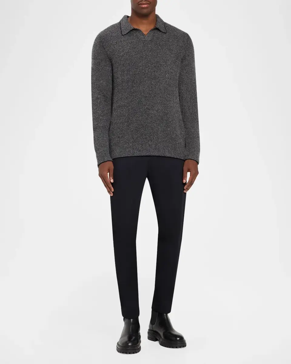 Vince Men's Boiled Cashmere Thermal Sweater | Thumbnail 2 Vince Men's Boiled Cashmere Thermal Sweater | Thumbnail 2
