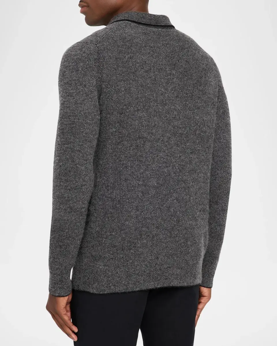 Vince Men's Boiled Cashmere Thermal Sweater | Thumbnail 3 Vince Men's Boiled Cashmere Thermal Sweater | Thumbnail 3