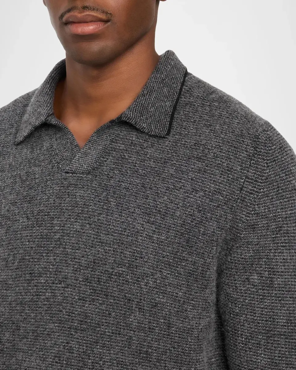 Vince Men's Boiled Cashmere Thermal Sweater | Thumbnail 5 Vince Men's Boiled Cashmere Thermal Sweater | Thumbnail 5