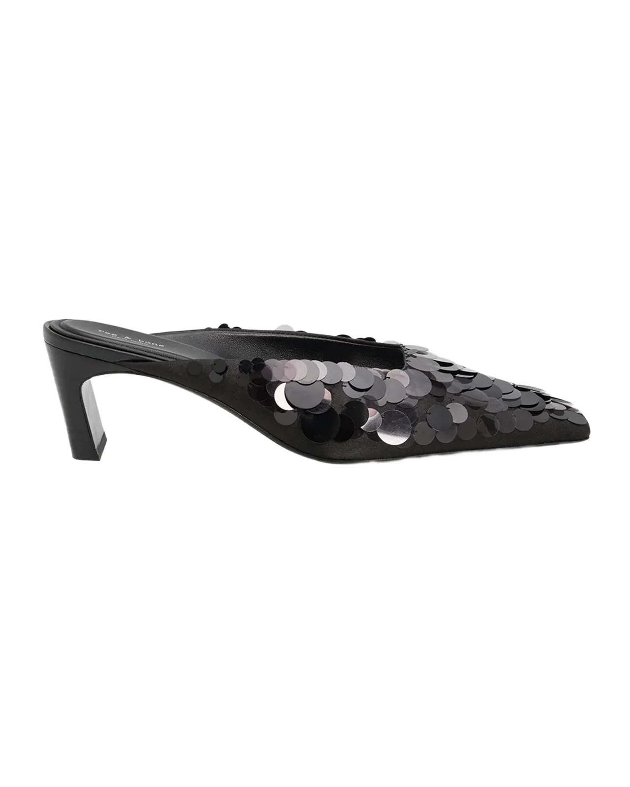 Kai 55MM Paillette-Embellished Satin Mules