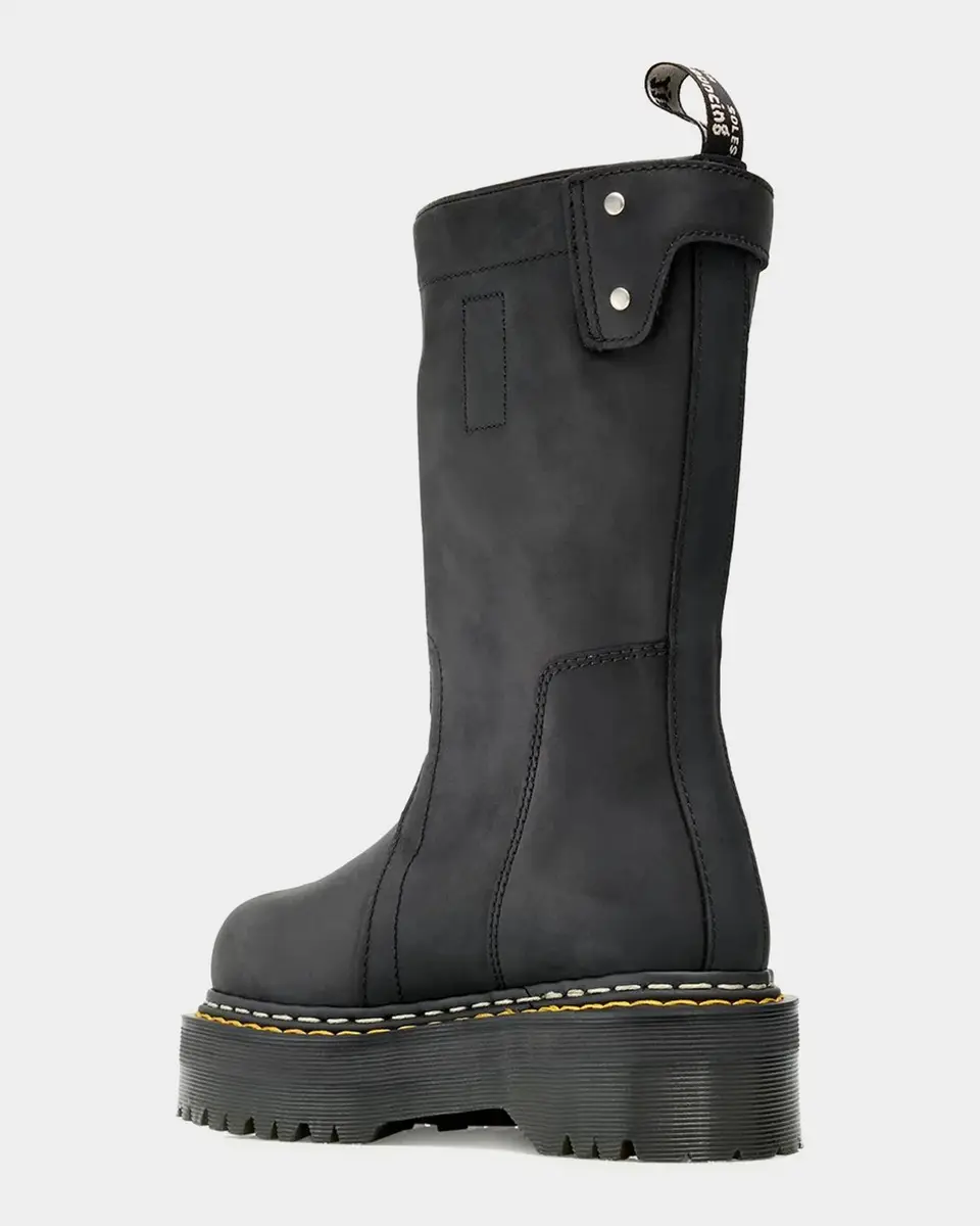 Dr. Martens x Rick Owens x Dr. Martens Quad Sole Pull-On Leather Boots | Thumbnail 2 Dr. Martens x Rick Owens x Dr. Martens Quad Sole Pull-On Leather Boots | Thumbnail 2