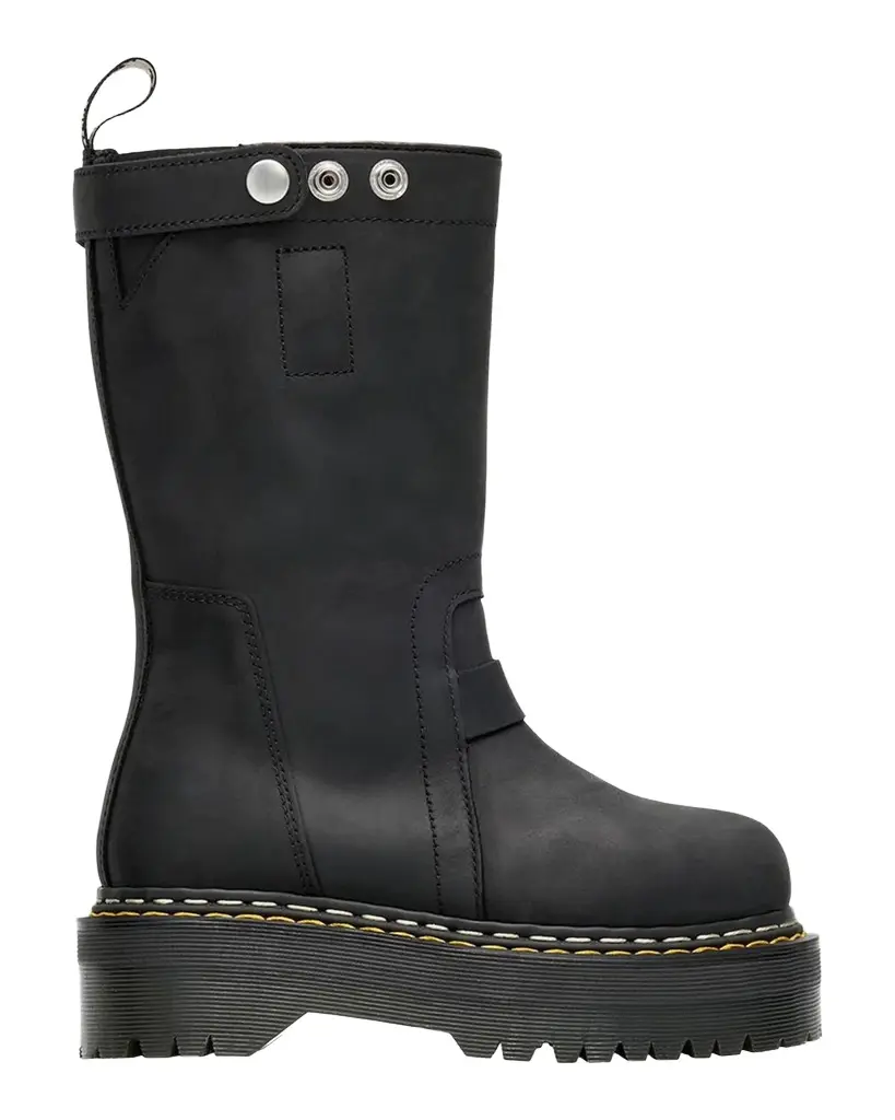 Dr. Martens x Rick Owens x Dr. Martens Quad Sole Pull-On Leather Boots