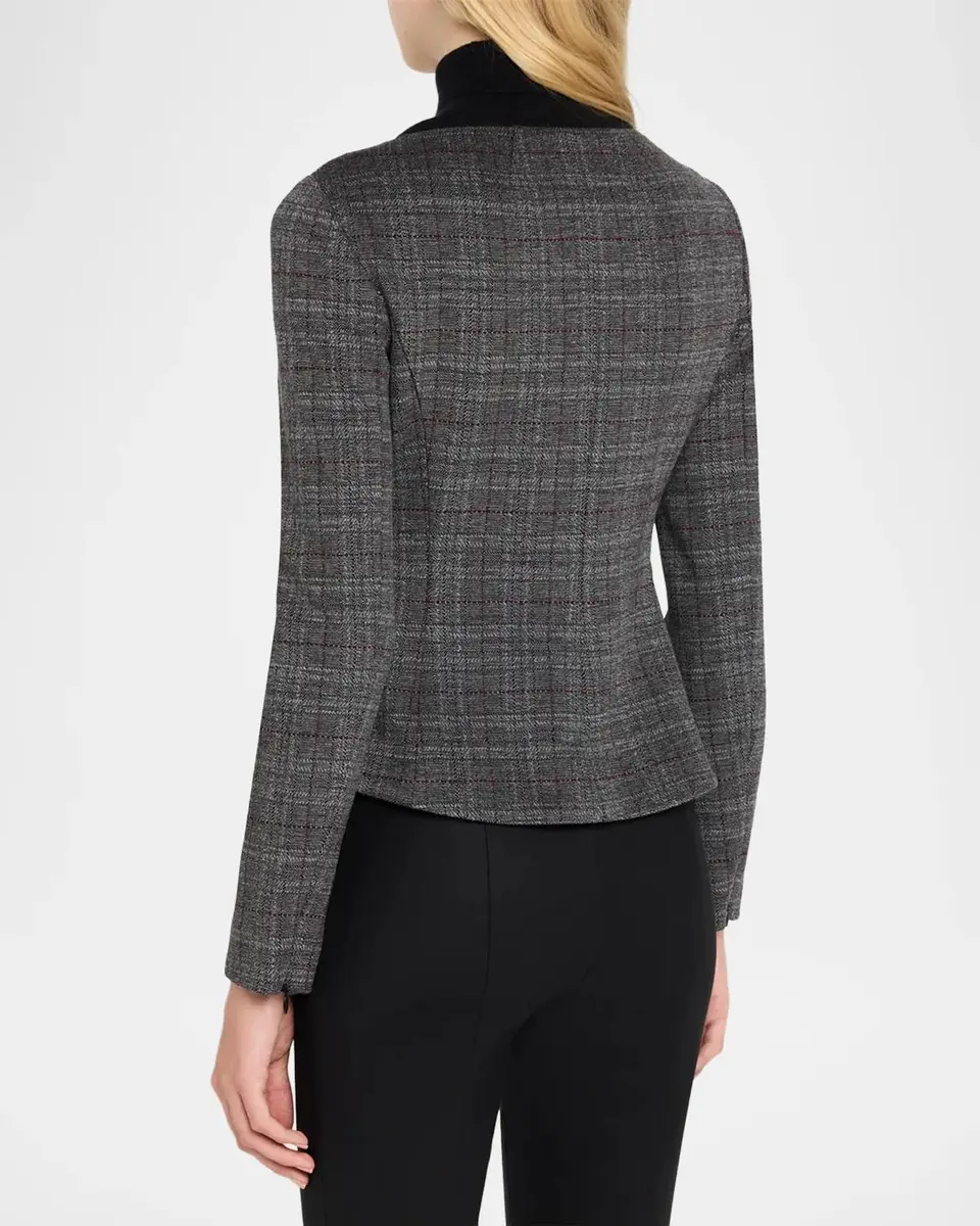 Theory Plaid Tweed Jacket | Thumbnail 3 Theory Plaid Tweed Jacket | Thumbnail 3
