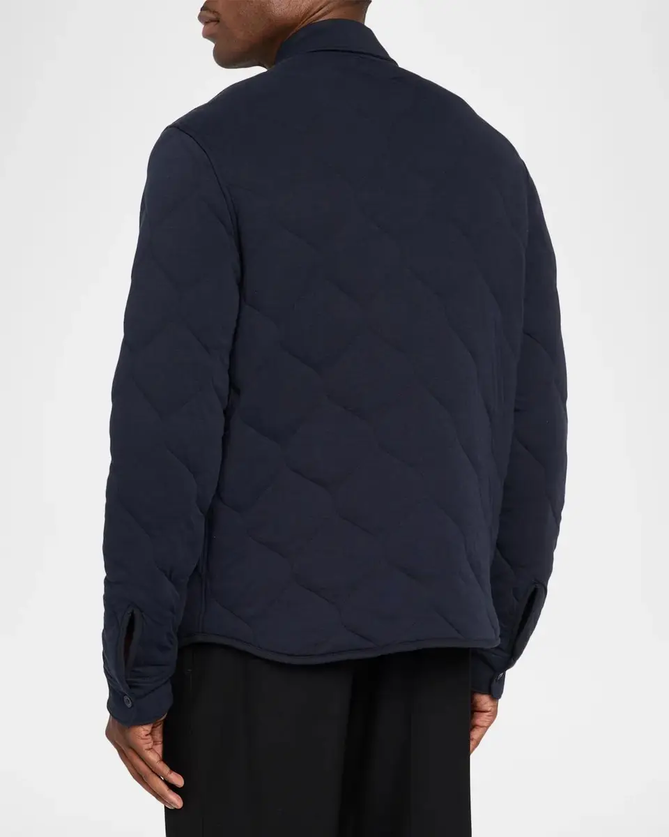 Vince Men's Cotton Quilted Shirt Jacket | Thumbnail 3 Vince Men's Cotton Quilted Shirt Jacket | Thumbnail 3