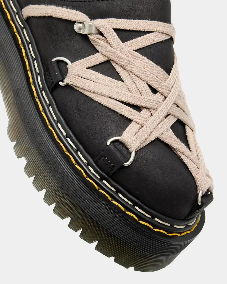 Dr. Martens x Rick Owens x Dr. Martens Quad Sole Megalace Leather Mules | Thumbnail 3 Dr. Martens x Rick Owens x Dr. Martens Quad Sole Megalace Leather Mules | Thumbnail 3