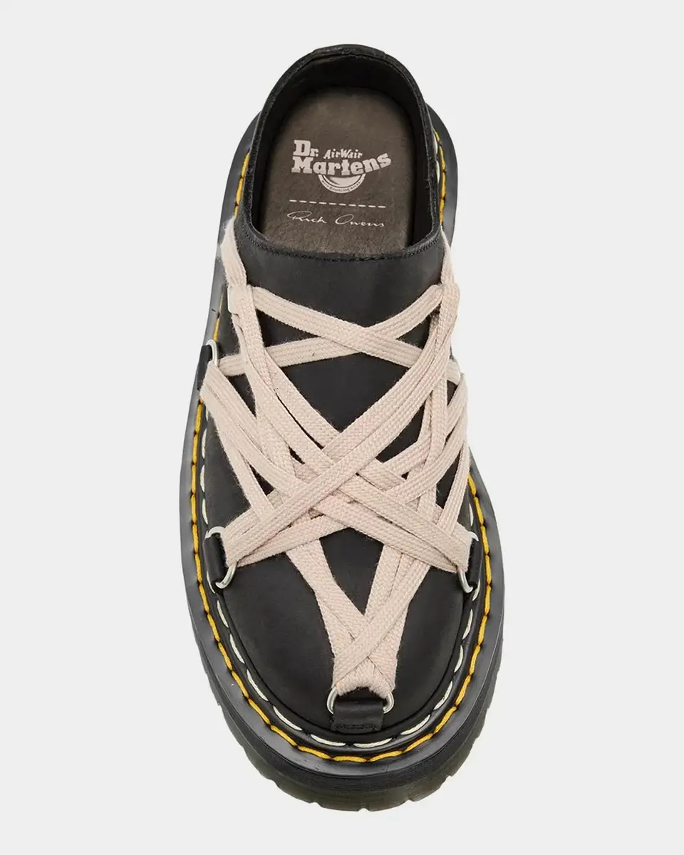 Dr. Martens x Rick Owens x Dr. Martens Quad Sole Megalace Leather Mules | Thumbnail 4 Dr. Martens x Rick Owens x Dr. Martens Quad Sole Megalace Leather Mules | Thumbnail 4