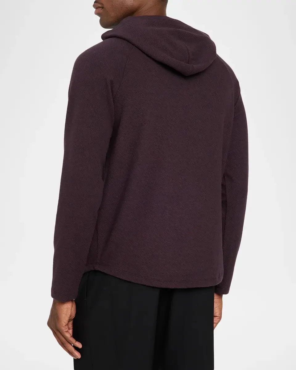 Vince Men's Broken Twill Pullover Hoodie | Thumbnail 3