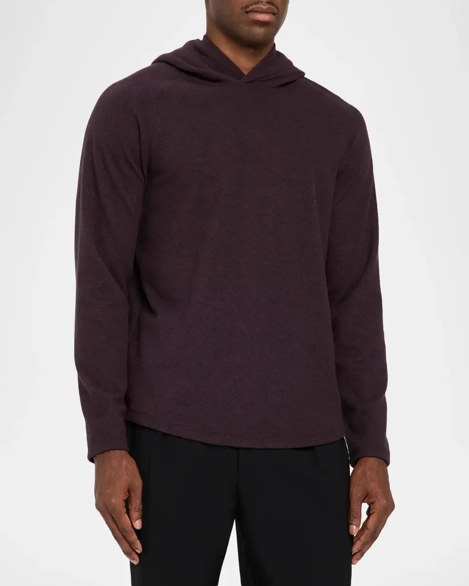 Vince Men's Broken Twill Pullover Hoodie | Thumbnail 4