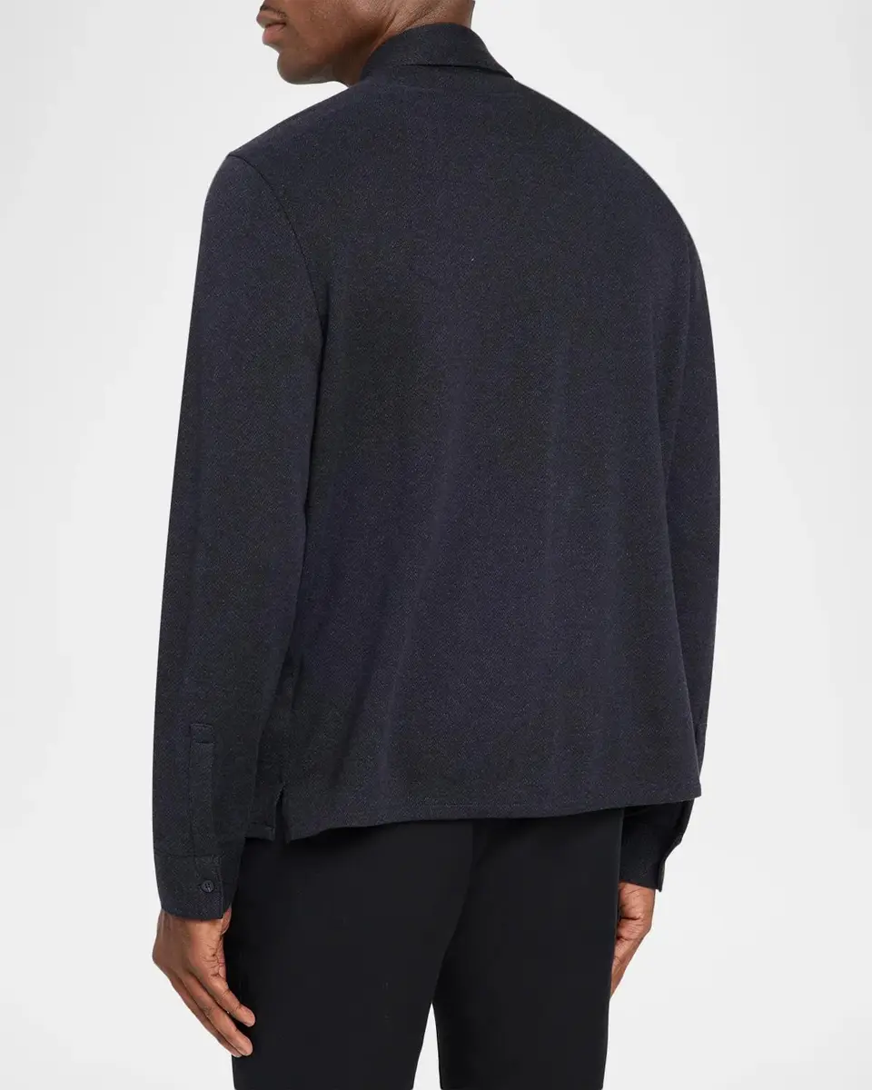 Vince Men's Micro-Herringbone Button-Down Shirt | Thumbnail 3 Vince Men's Micro-Herringbone Button-Down Shirt | Thumbnail 3