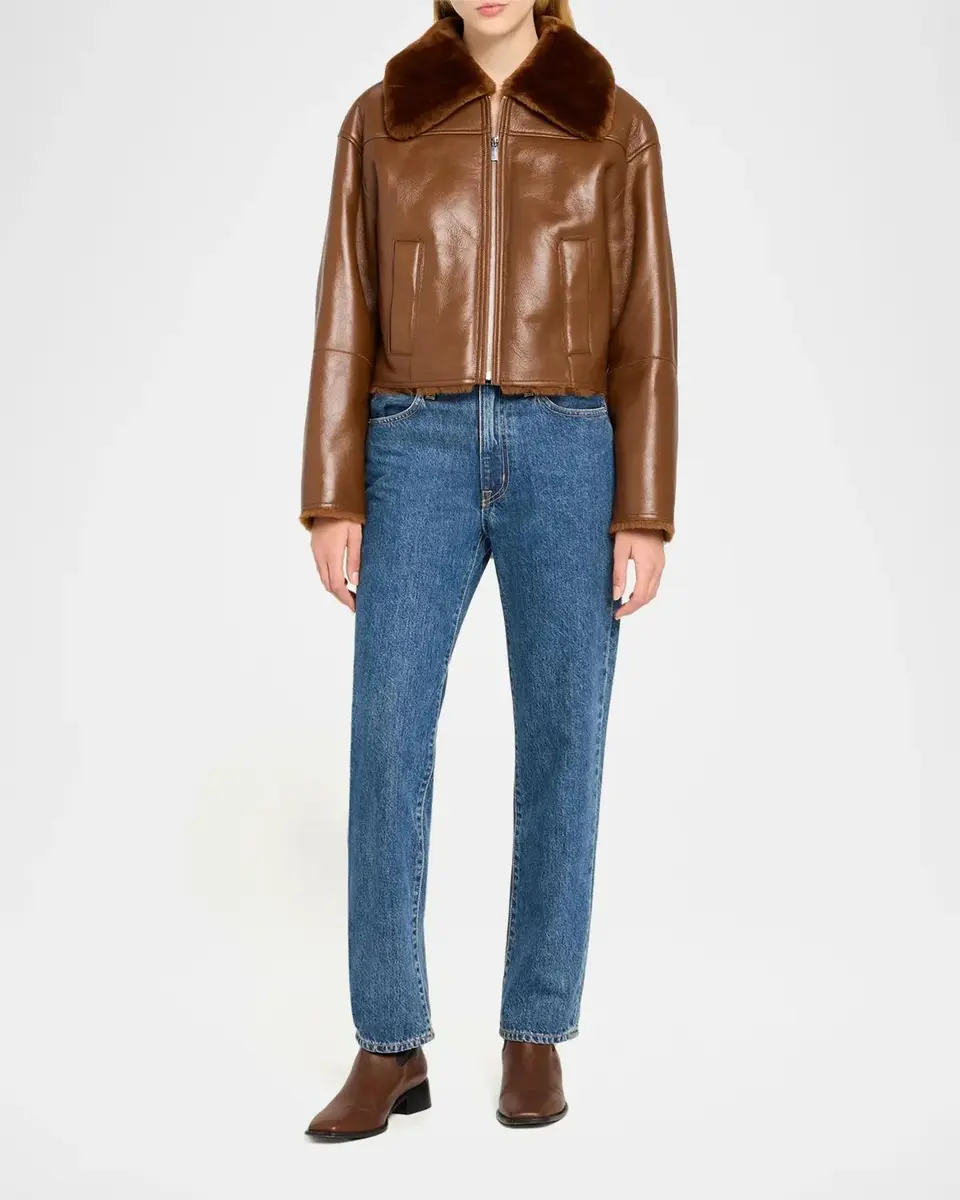 Theory Crop Shearling Jacket | Thumbnail 2 Theory Crop Shearling Jacket | Thumbnail 2