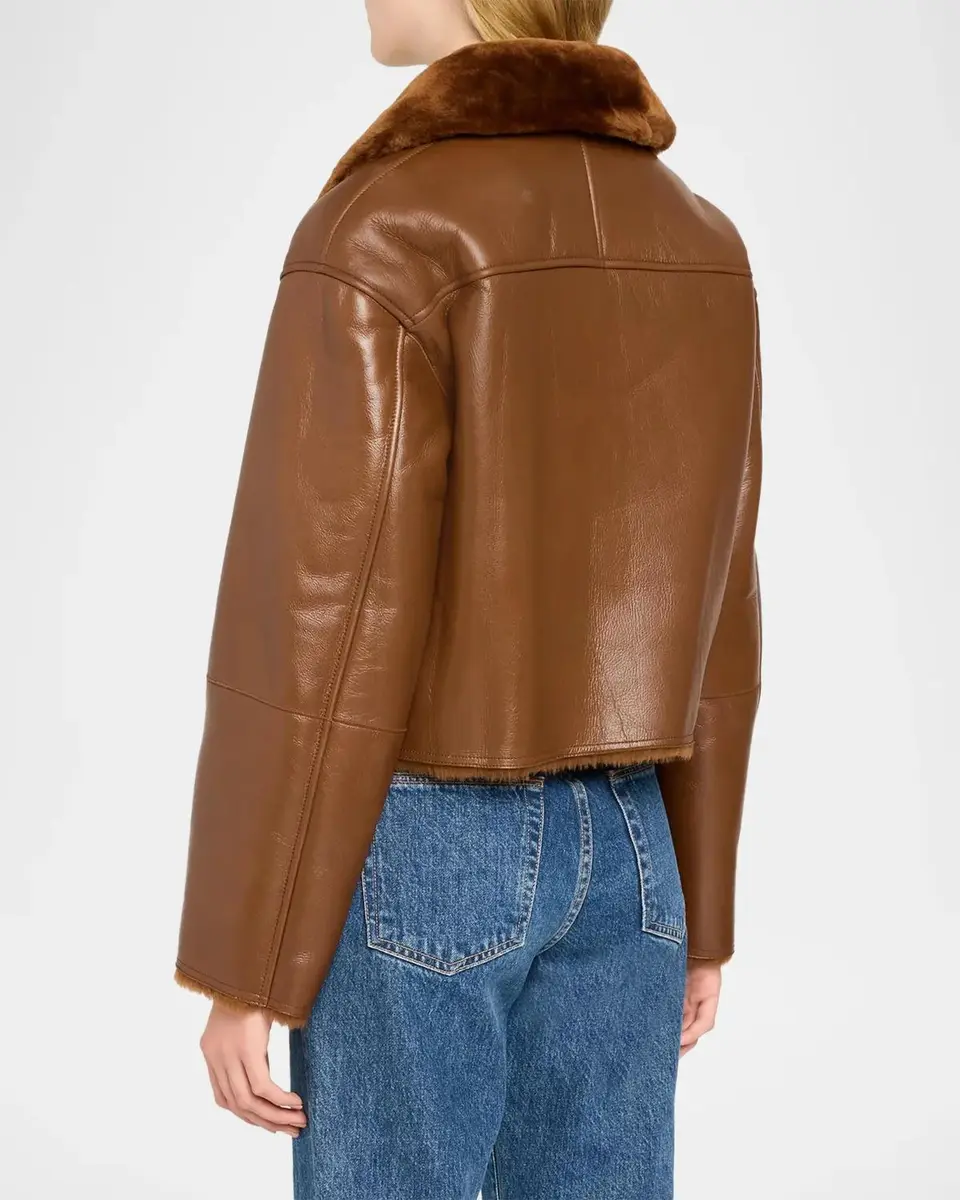 Theory Crop Shearling Jacket | Thumbnail 3 Theory Crop Shearling Jacket | Thumbnail 3