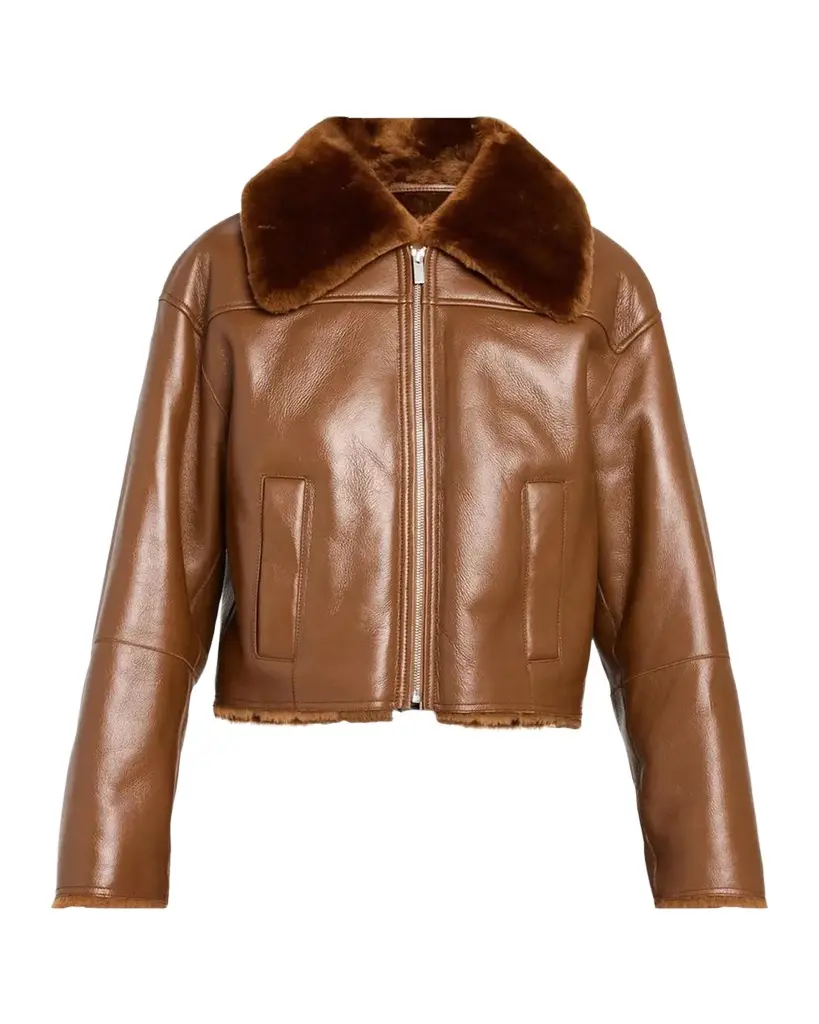 Crop Shearling Jacket Crop Shearling Jacket